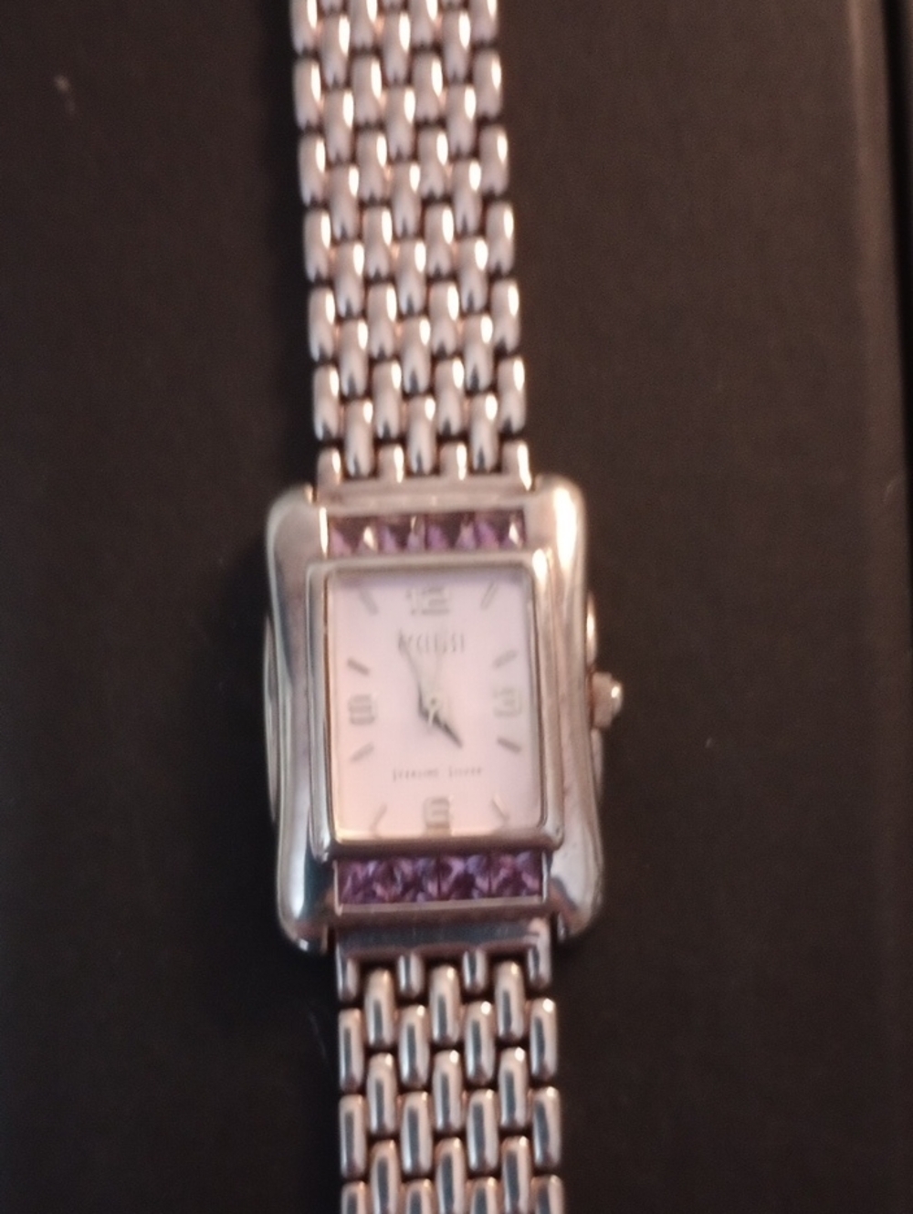 Sterling Silver Amethyst Watch
